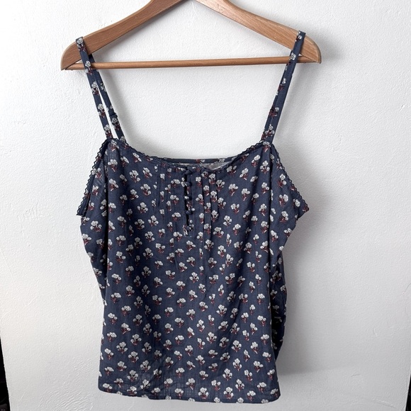 Now Gen x Sonoma collab linen blend blue tank Size XXL - Picture 1 of 8